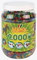Hama Strijkkralen Ton Met 9000 Stuks Glitter Transparant
