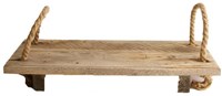 Dekotablett Holz rechteckig 37x16x5cm Landhausstil