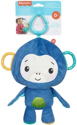 Fisher-Price Babyspielzeug 2-in-1 Affe Ball blau grün gelb