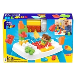 Mega Bloks Bautisch - Bausteine Spielset für Kleinkinder - Kreatives Bauen