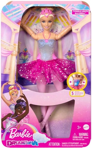 Barbie Ballerina Puppe mit Lichtern - Dreamtopia rosa Kleid
