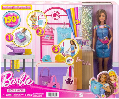 Mattel Barbie Modepuppe - Boutique-Spielset mit Zubehör