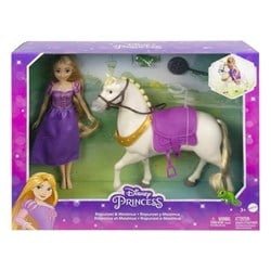 Mattel Disney Prinzessin Puppe Rapunzel mit Maximus und Pascal Spielset