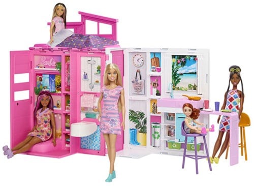 Barbie Vakantiehuis met Modepop Speelset-2