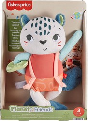 Fisher-Price Schneeleopard Plüsch nachhaltiges Babyspielzeug 95% recycelt