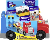 Mega Bloks Bau-Truck - Spielzeug Rennwagen und Bausteine Set