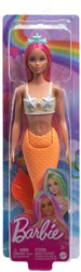 Mattel Barbie Meerjungfrau-Puppe orange Schwanz Fantasie Spielzeugpuppe