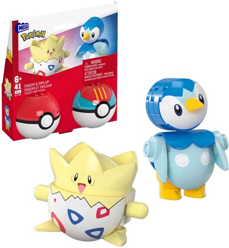 Mattel Pokémon Bauset - Togepi und Piplup 41-teiliges Spielzeug-2