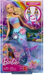 Mattel Barbie Meerjungfrau Puppe Flower Magic mit magischem Blumen-Schwanz
