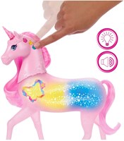 Mattel Barbie Einhorn Spielzeug - Sparkle Lights Unicorn mit magischem Licht-3