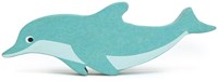 Tender Leaf Meerestier Delfin - Holz Spielfigur blau 13,4 cm-2