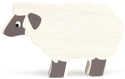 Tender Leaf Holz Bauernhoftier Schaf - Spielfigur weiß-2