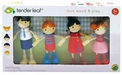 Tender Leaf Puppenfamilie Holz Puppenhaus Puppen Set flexibel