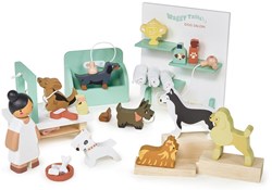 Tender Leaf Holz Hundesalon Waggy Tails Rollenspiel Spielzeug