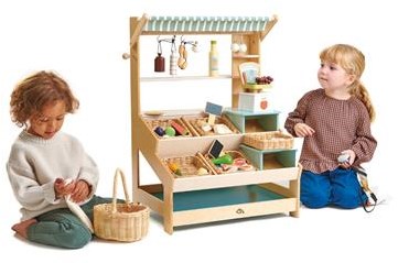 Tender Leaf Holz Marktstand Spielzeug - Rollenspiel Marktstand für Kinder-3