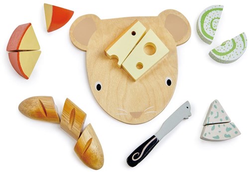 Tender Leaf Holz Spielzeug Käse Schneidebrett - Spielset für Kinder