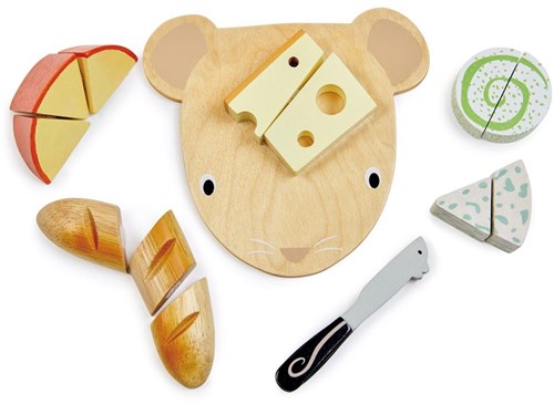 Tender Leaf Holz Spielzeug Käse Schneidebrett - Spielset für Kinder-2