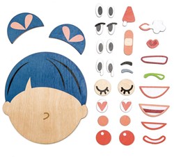 Tender Leaf Holzpuzzle Emotionen - Lernspielzeug Gesichter Kinder