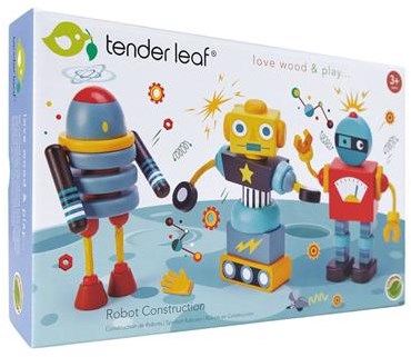 Tender Leaf Holz Roboter Bausatz - kreatives Konstruktionsspielzeug-3