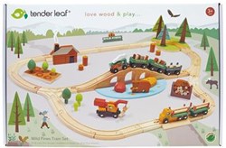 Tender Leaf Holz Eisenbahnset Wild Pines - Spielzeug Zugbahn aus Holz