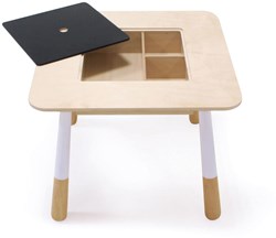 Tender Leaf Holztisch Wald für Kinder - Spieltisch mit Tafel und Stauraum