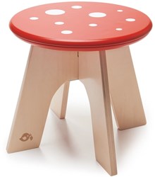 Tender Leaf Hocker Pilz Holz Kinderzimmer Rot