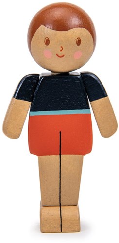 Tender Leaf Puppenhaus Figur - Caramel Vater Holzspielzeugpuppe