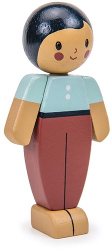 Tender Leaf Puppenhaus Figur - Mandel Vater - Holzspielzeug-2