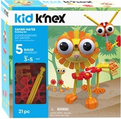 Kid K'Nex 85613 Building Set-21 Pieces-Ages 3+ -Preschool Educational Toy K'NEX – Safari Mates BAU-Set – 21 Teile – Alter 3 + – Lernspielzeug für Vorschulen, Mehrfarbig