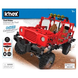 K'nex Motorisierte Trail Rider Bauset - Roter Jeep - 682 Teile