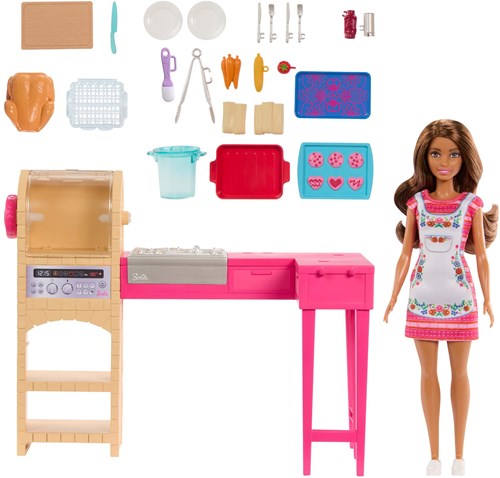 Barbie Family pop Teresa recept voor vriendschap en keukenspeelset-3