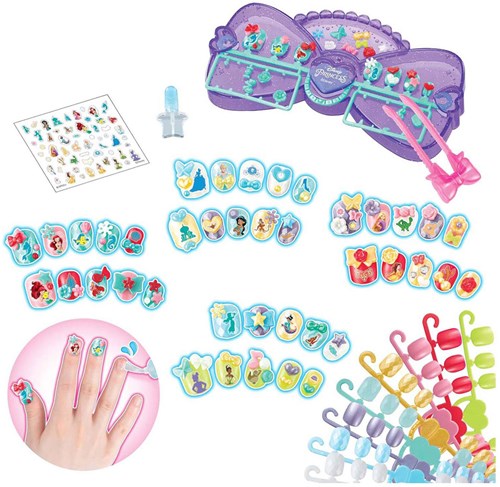 Epoch Disney Princess Nagelstudio Bastelset Aquabeads für Kinder-2