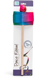 BS Toys Tanzband Regenbogen - Holzstab - 3,7 Meter lang