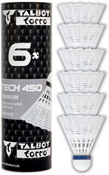 Schildkröt Badminton Federbälle Nylon Weiß 6 Stück mittlere Geschwindigkeit