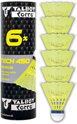 Schildkröt Badminton Federbälle Nylon 6 Stück Gelb Medium Qualität