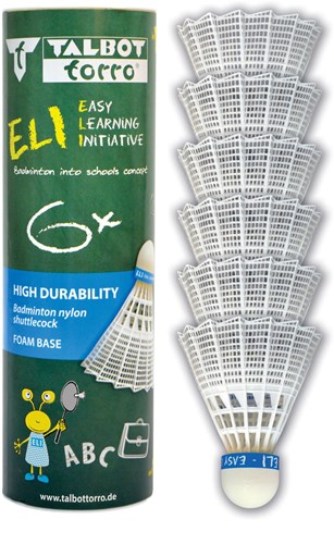 Schildkröt Badminton Federbälle ELI für Kinder und Training