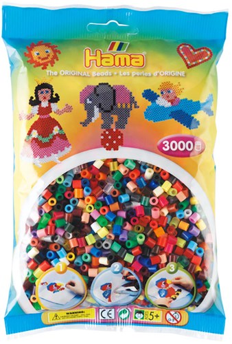 Hama Bügelperlen - kreative Mix 3000 Stück buntes Spielzeug