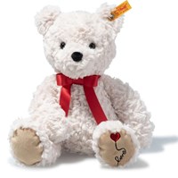 Steiff Plüsch Teddy Jimmy - Love, weiß - 30 cm Kuschelbär
