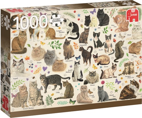 Premium Collection Cats Poster 1000 pcs Puzzlespiel 1000 Stück(e)