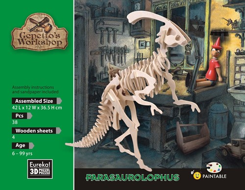Gepetto's Workshop 52473179 Holzpuzzle-3D Parasaurolophus
