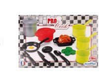 Pannenset Küchengeräte Edelstahl Spielzeugset für Kinder