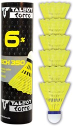 Schildkröt Badminton Federbälle Nylon 6 Stück Gelb mittlere Geschwindigkeit
