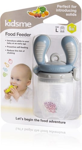 KidsMe Food Feeder Fruchtsauger Lutschbeutel für Baby - Größe L - Azurblau-2