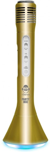 iDance PM 10 Karaoke-Mikrofon Gold