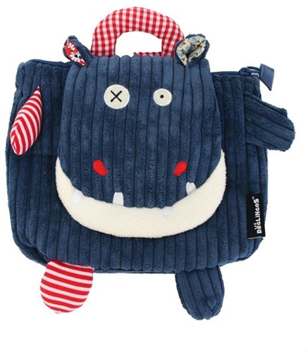 Globe Trotoys Rucksack, Das coole Nilpferd 25 x 25 cm