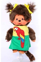 Monchhichi 220496 Mädchen Papagei 20 cm