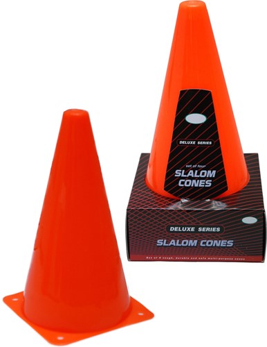 HOT Sports + Toys Pylonnen-set 4 stuks oranje 23 cm.HOT