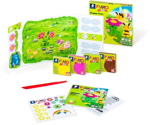 Fimo Knetset Happy Bees - Kreatives Modellierset für Kinder-3