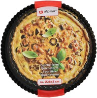 Alpina Quicheform Backform mit herausnehmbarem Boden Ø28 x 3,5 cm schwarz-2