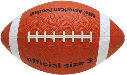 HOT Sports + Toys American Football Mini Ball braun Größe 3 Spielzeug